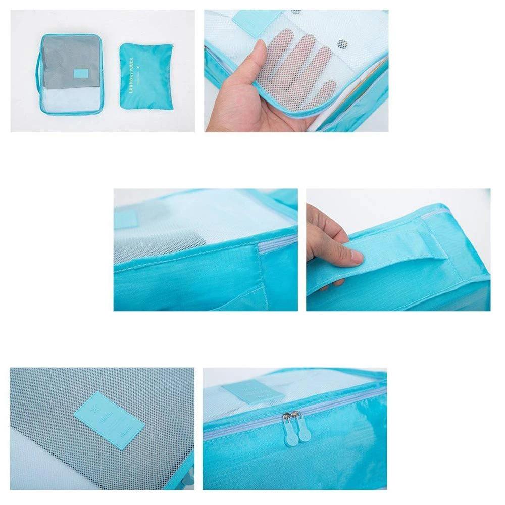 Cloth Organizer Pouch – 6 Pcs Travel Laundry Bags.