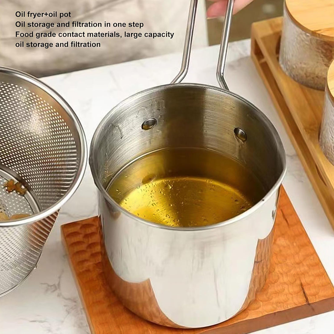 Deep Frying Pot With Strainer