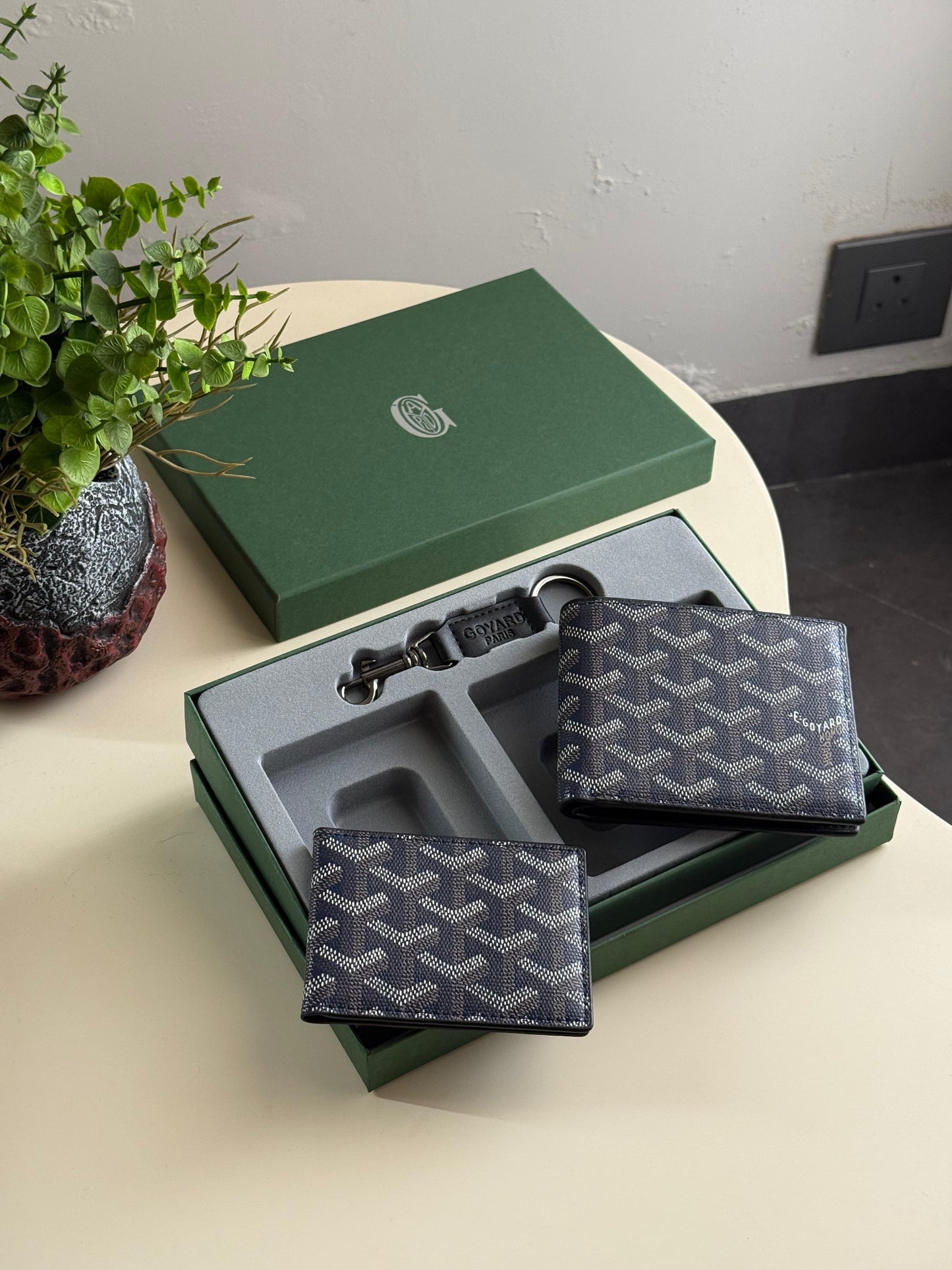 Goyard Dual Wallet And Keychain Set