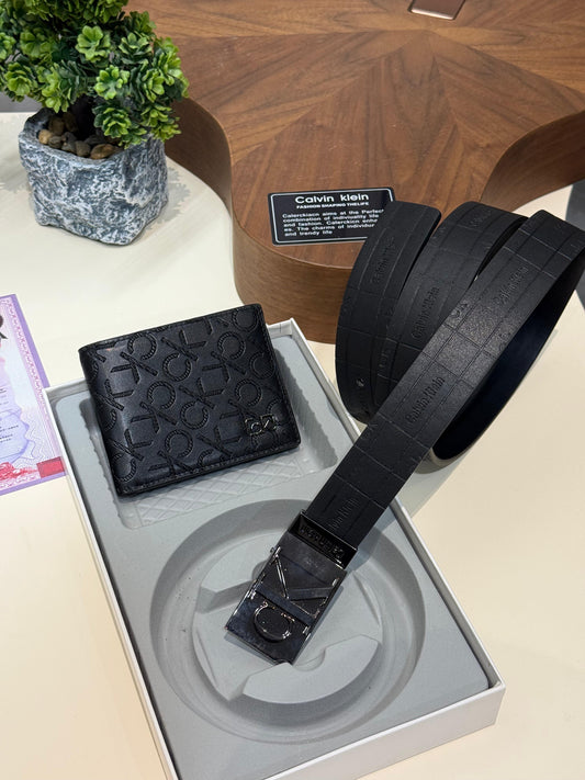Calvin Klein wallet and belt set