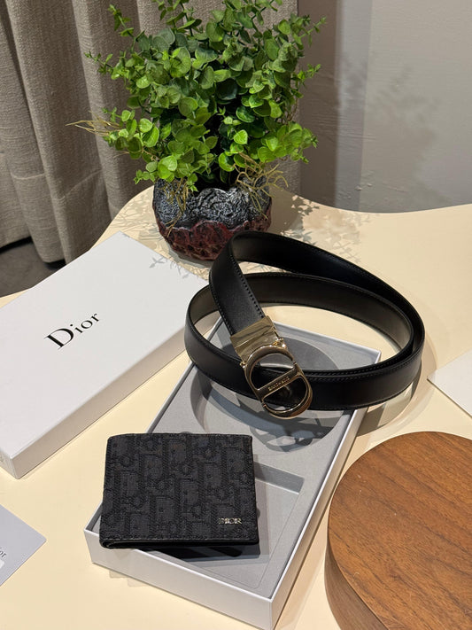 Dior wallet and belt set