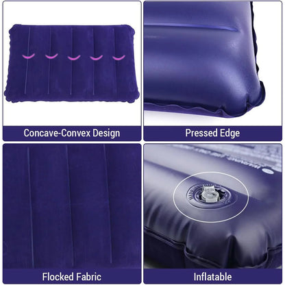 Inflatable Travel Pillow-Velvet Air Comfort.