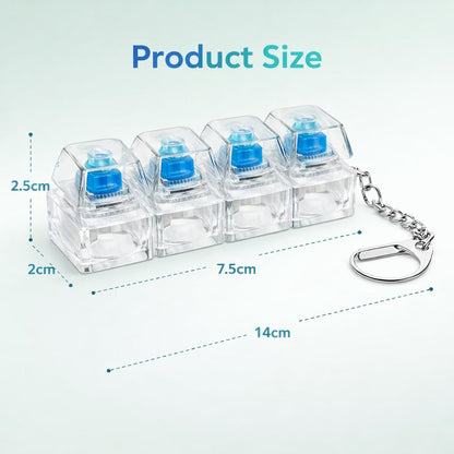 Keyboard Fidget Keychain