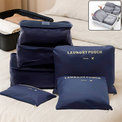 Cloth Organizer Pouch – 6 Pcs Travel Laundry Bags.