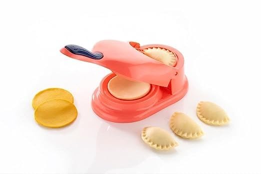 2-in-1 Gujiya & Dumpling Maker - Easy-to-Use Plastic Manual Kitchen Gadget for Effortless Molding - Ideal for Home Cooking & Festive Treats - Lightweight & Easy to Clean