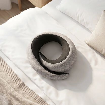 Soft Travel Neck Pillow, Memory Foam U-Shaped Support Pillow for Flights (1 Pc)
