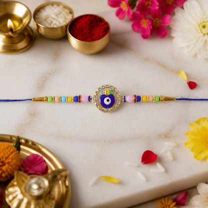 Bro Evil Eye Charm Rakhi