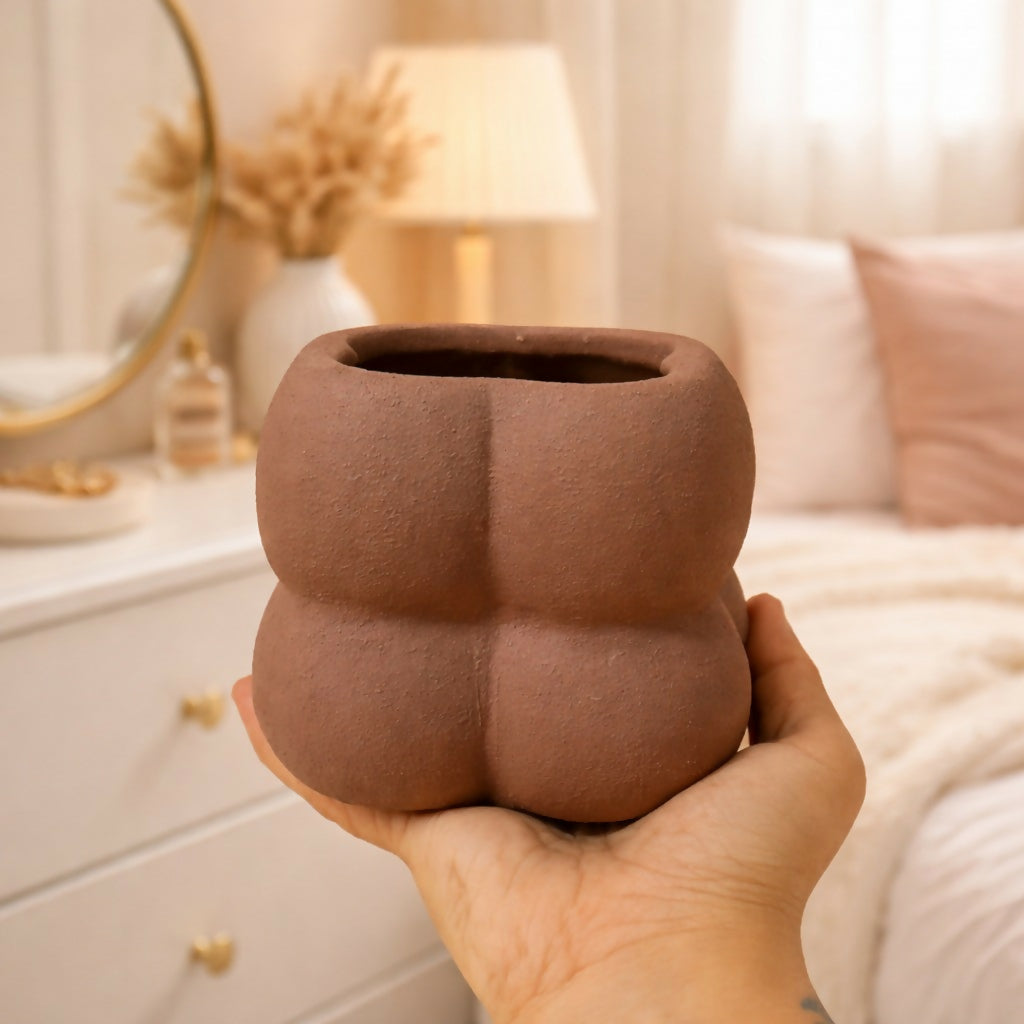 Textured Ceramic Modern Decorative Pot