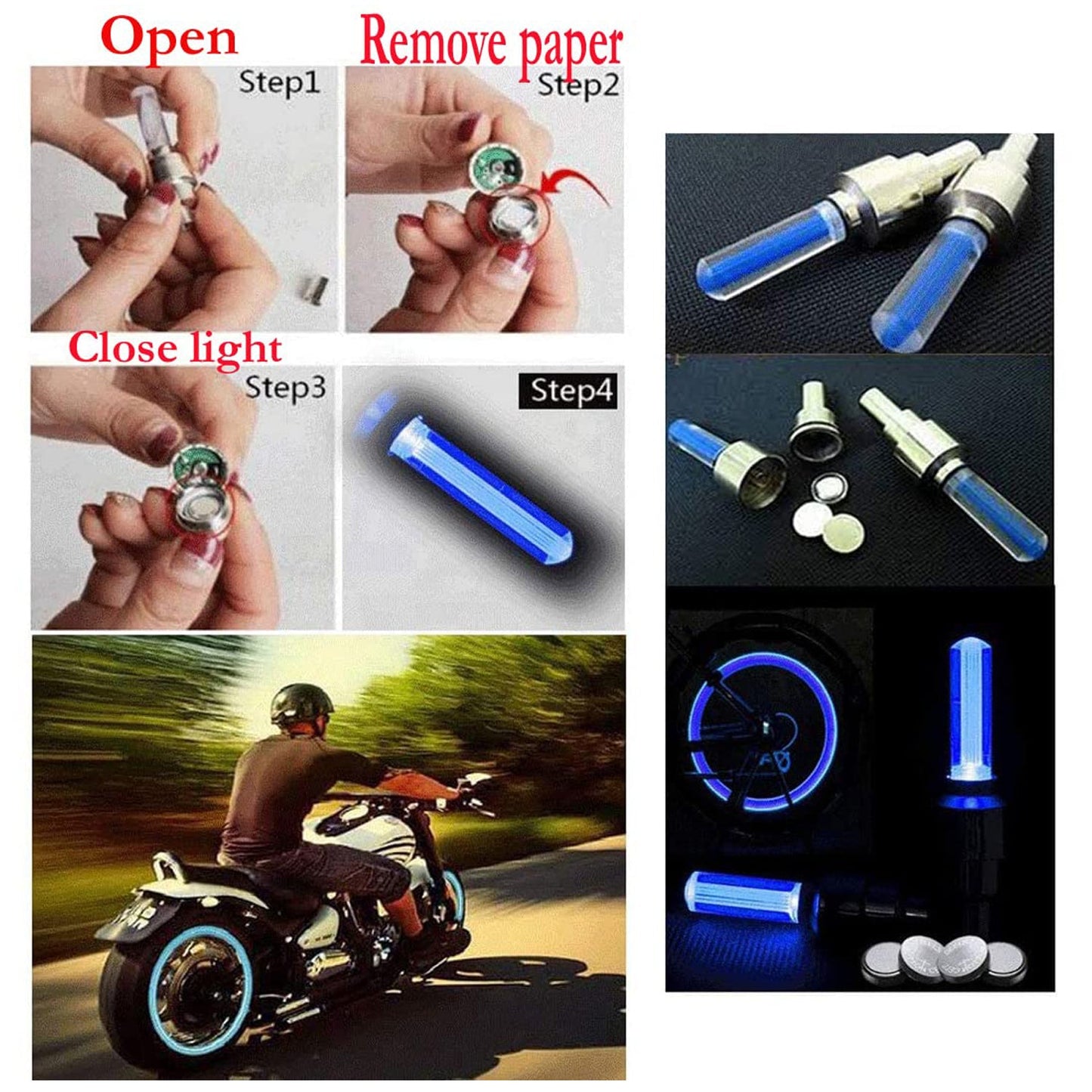 LED Tyre Valve Caps