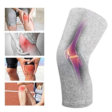 Knee support - bamboo compression knee cap for Pain Relief, Gym Squat Running Cycling Jogging Workout For Men and Women