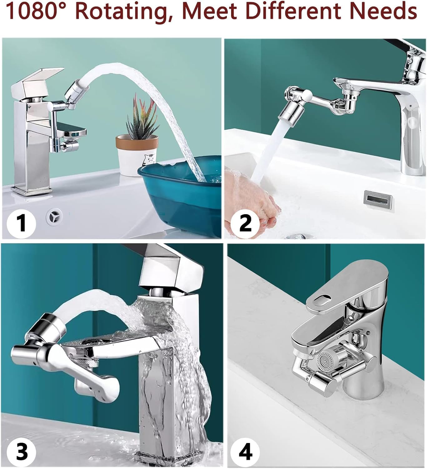 Multiple 1080 egree Rotating
Faucet
