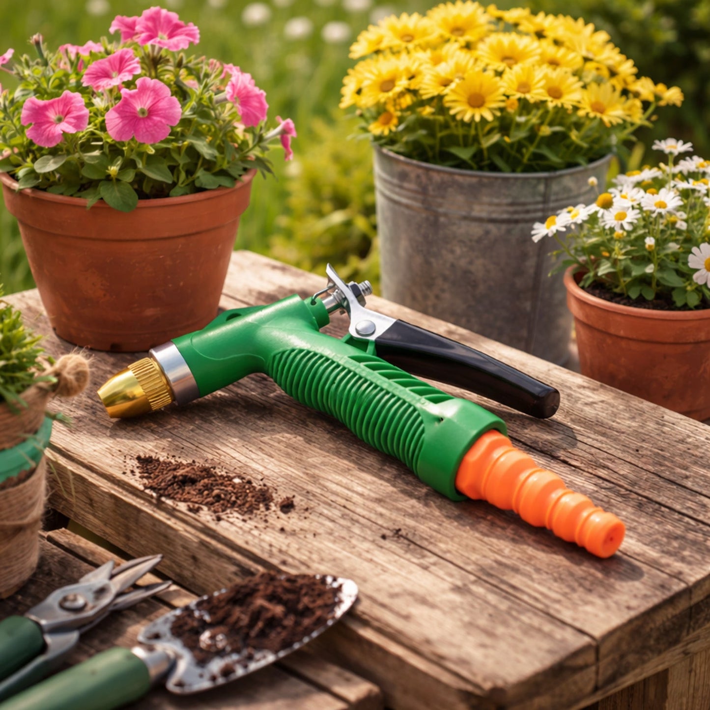 Water Spray Gun – Durable Lever Nozzle.