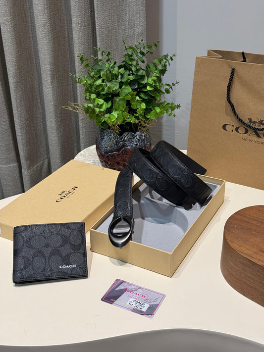 Coach wallet and belt set