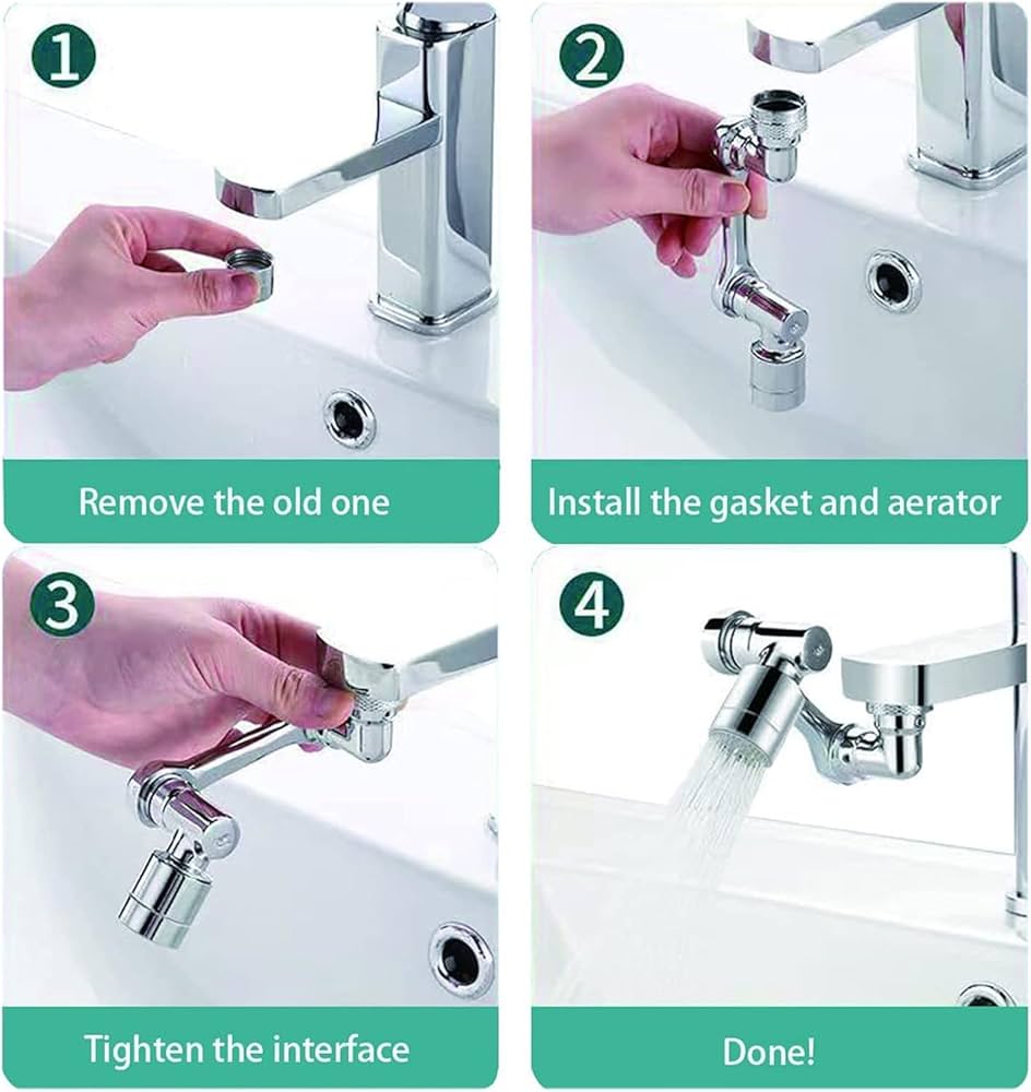 Multiple 1080 egree Rotating
Faucet