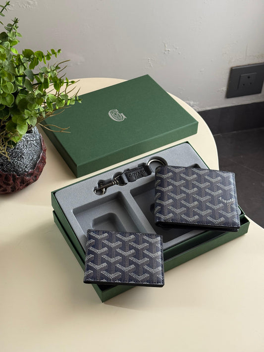 Goyard Dual Wallet And Keychain Set