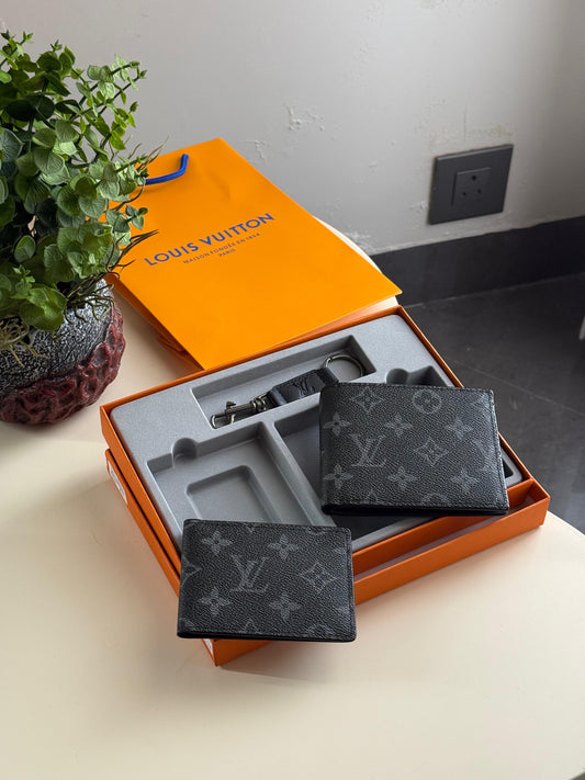 Louis Vuitton Dual Wallet And Keychain Set