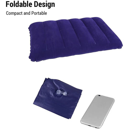Inflatable Travel Pillow-Velvet Air Comfort.
