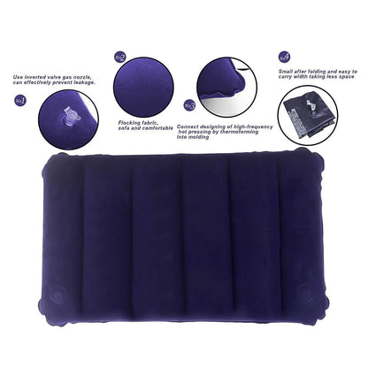 Inflatable Travel Pillow-Velvet Air Comfort.