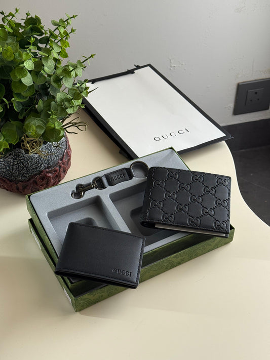 Gucci Dual Wallet & Keychain Set