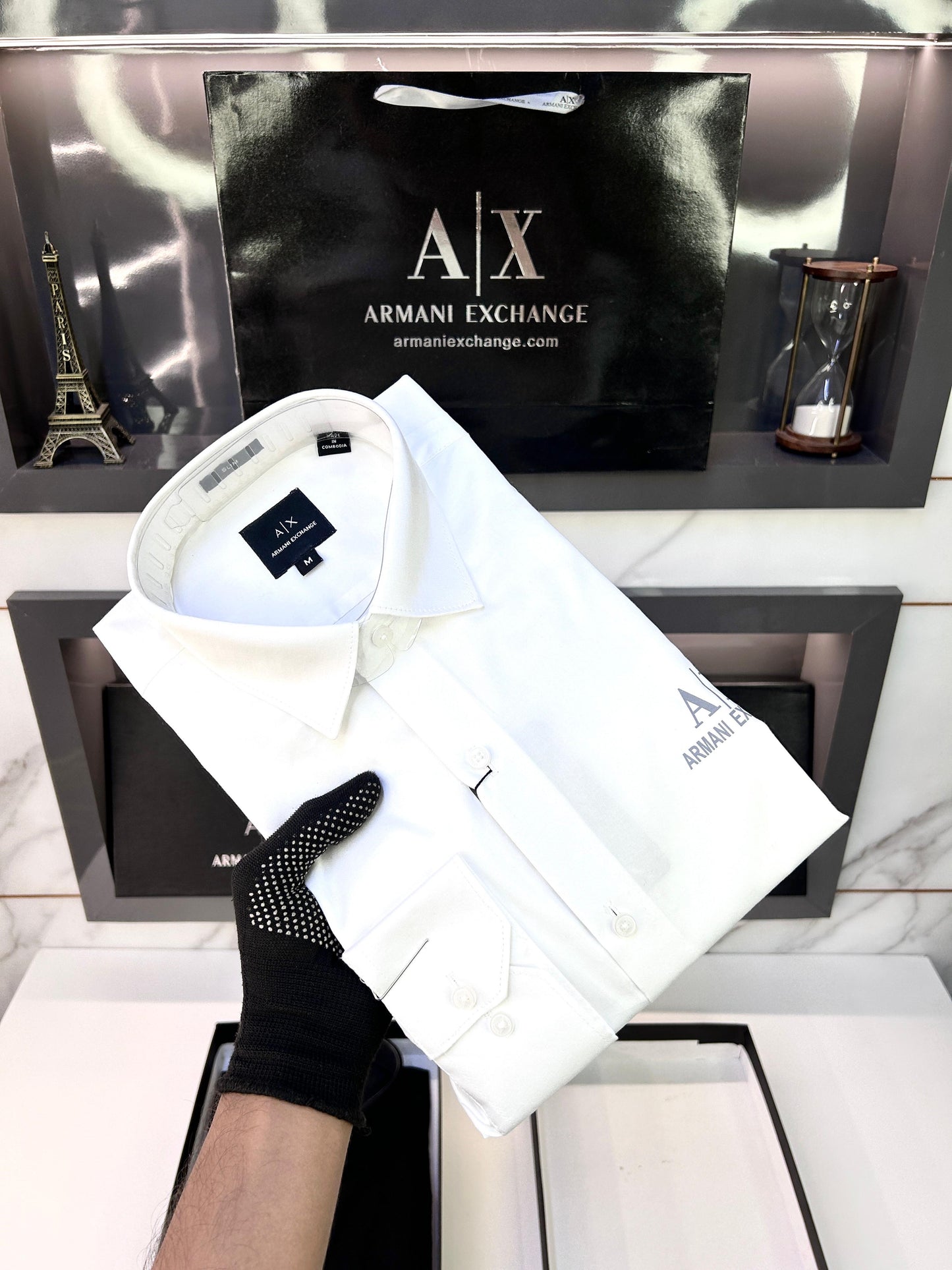 Armani Exchange Reflective Print Premium Shirt