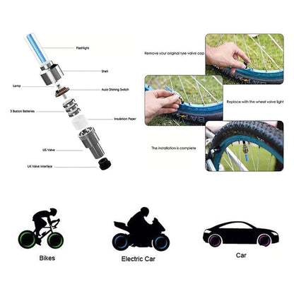 LED Tyre Valve Caps