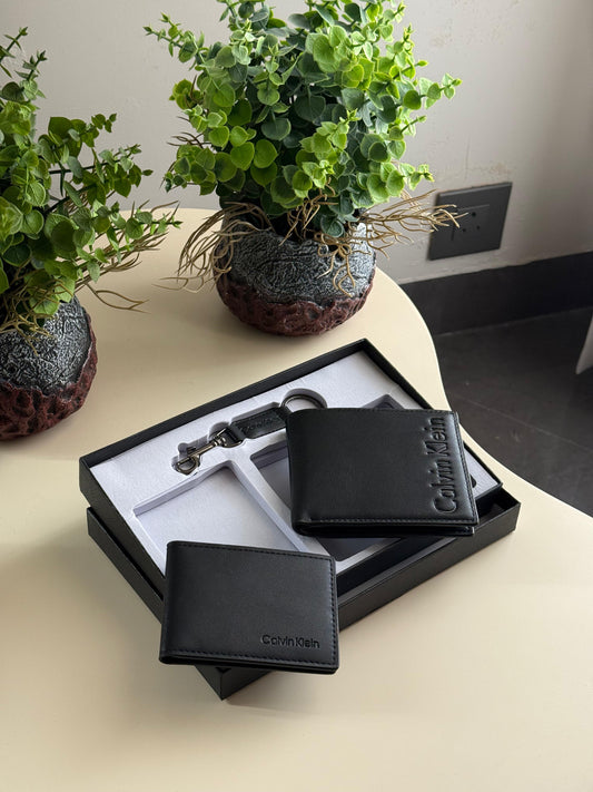 Calvin Klein Dual Wallet And Keychain Set