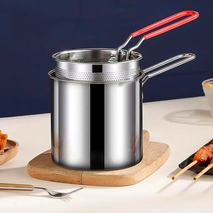 Deep Frying Pot With Strainer