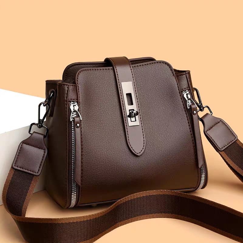 Classy Double Belt Sling Bag