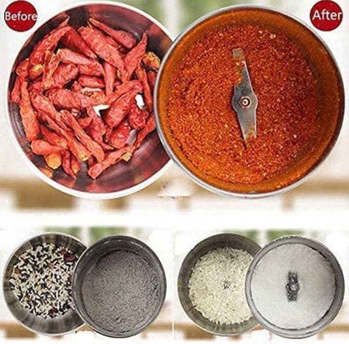 🔥 Electric Stainless Steel Herbs Spices Nuts Grain Grinder Mill Powder Machine for Home and Office 🔥