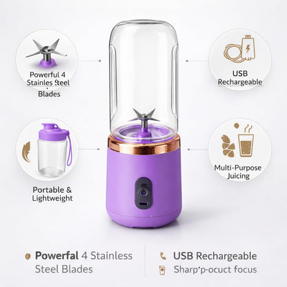 Portable USB Mixture With Bottle
