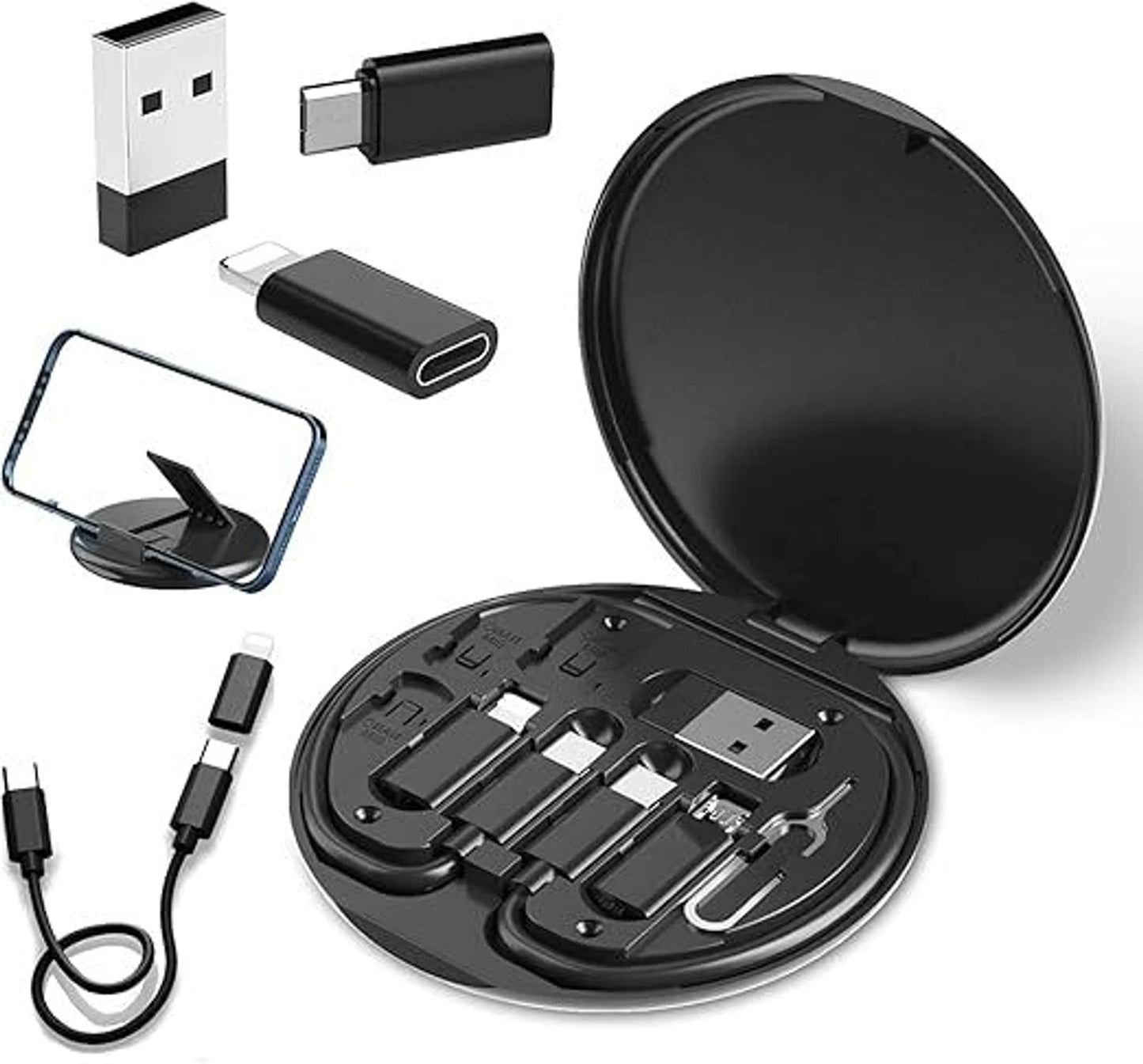 Premium 8-in-1 Mobile Charging & Adapter Kit