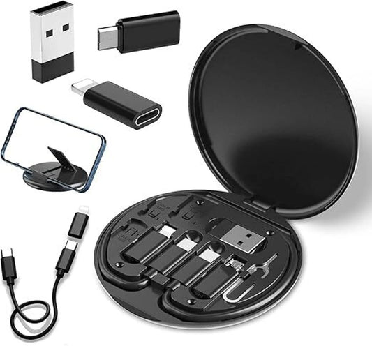 Premium 8-in-1 Mobile Charging & Adapter Kit