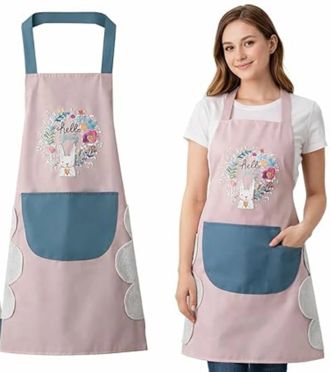 Premium Waterproof Kitchen Apron with Multi-Pockets