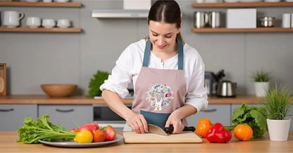 Premium Waterproof Kitchen Apron with Multi-Pockets