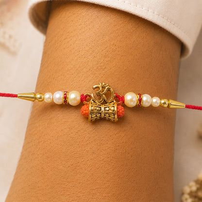 Golden Charm Rakhi