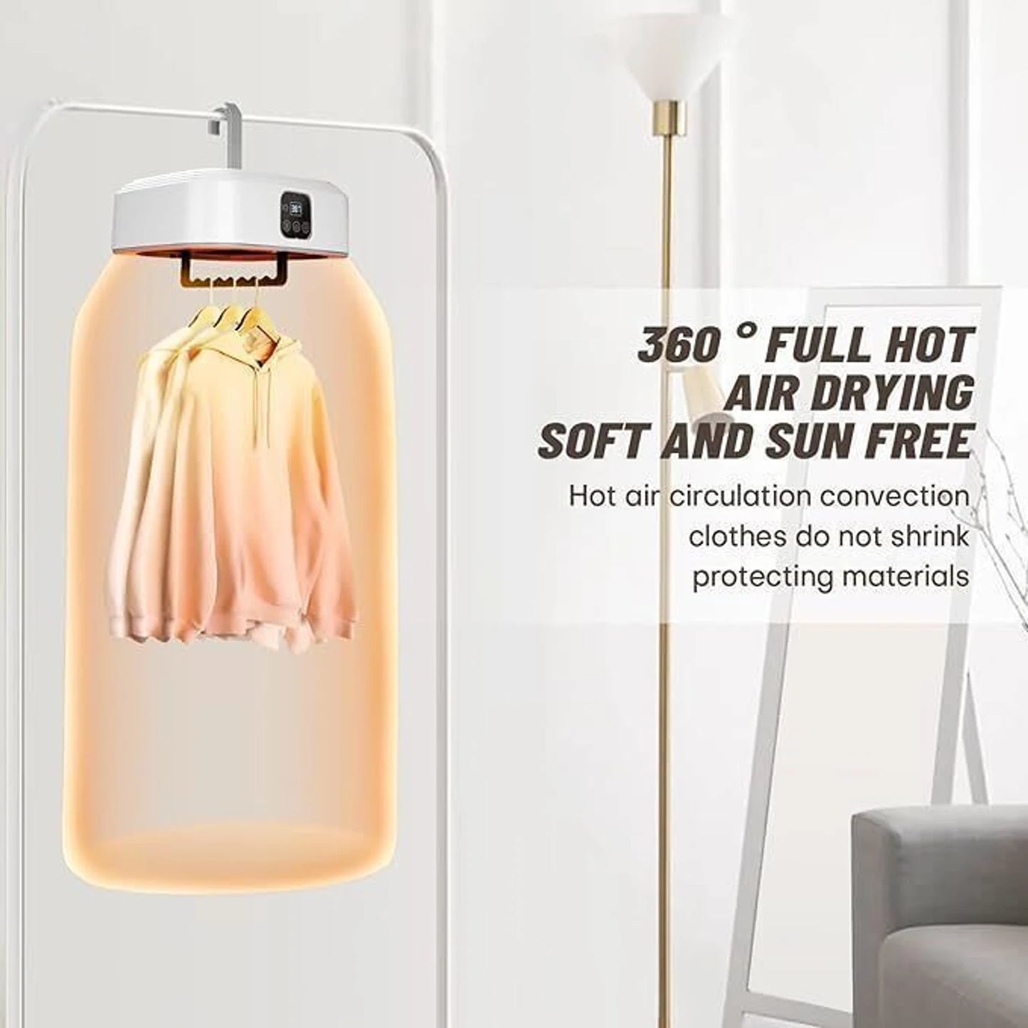 Portable 360° Smart Clothes Dryer
