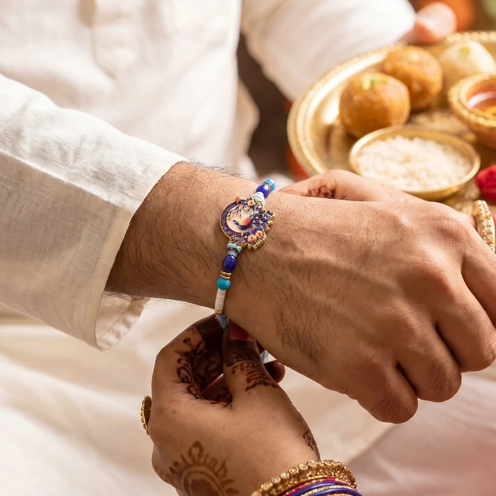 Rakhi – Royal Mughal Peacock Designer