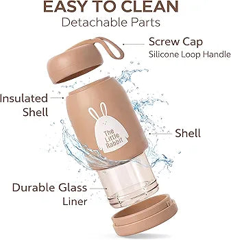 Mini Kawaii Bunny Insulated Thermos Flask