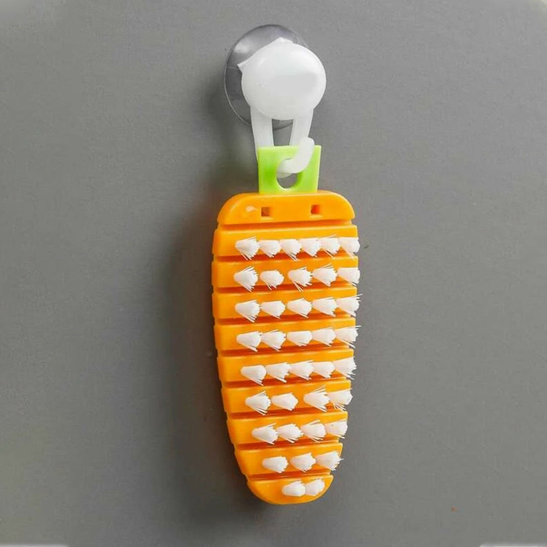 carrot-shaped vegetable scrubbing brush