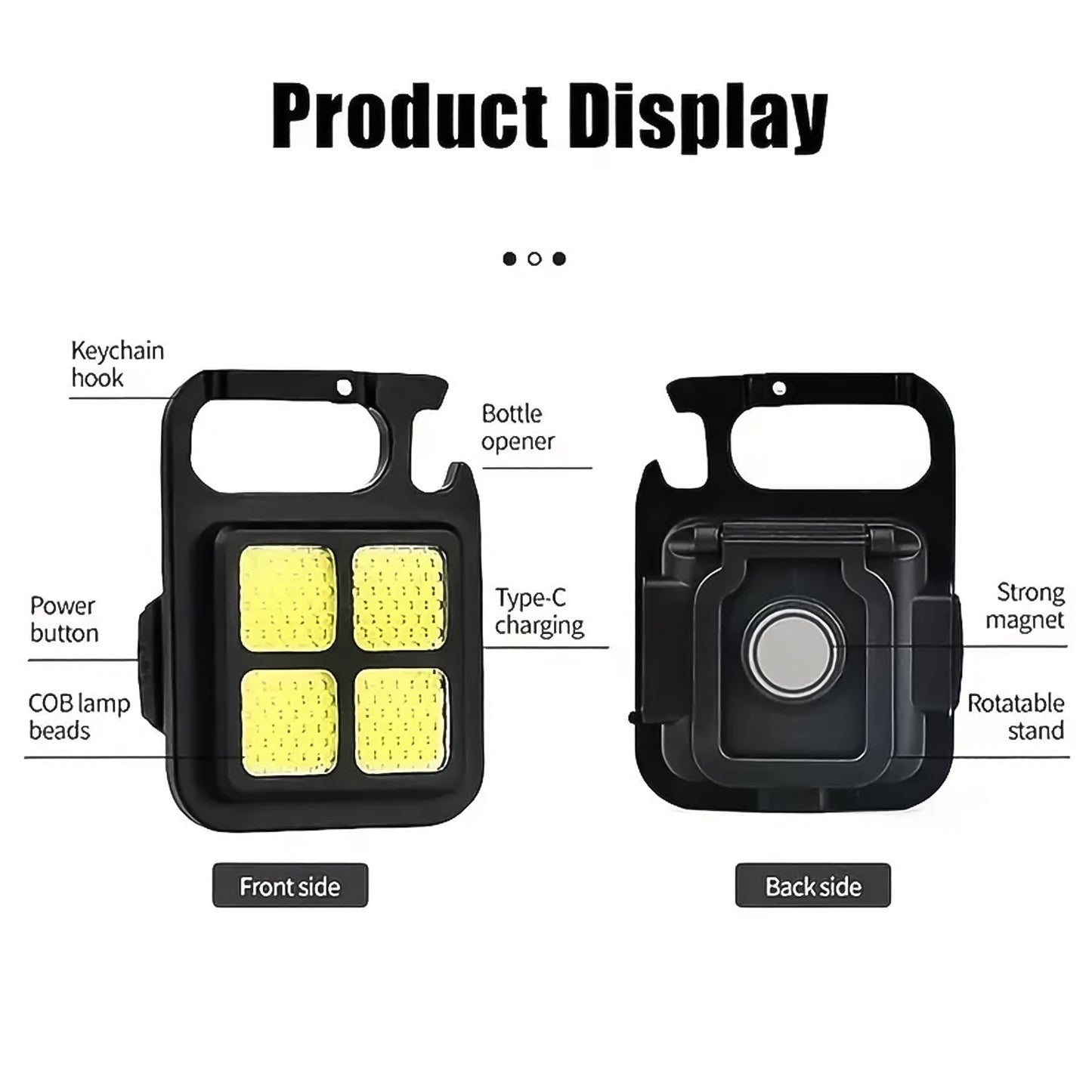 Mini LED Keychain Light 3 Modes