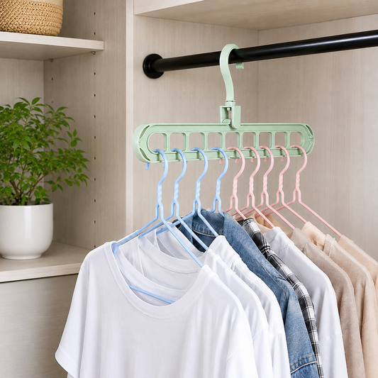 Multi-Function Space-Saving Hanger