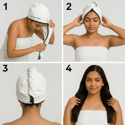 Microfiber Hair Drying Towel Wrap