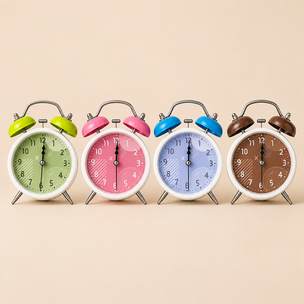 Twin Bell Analog Alarm Clock