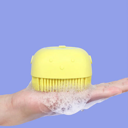 Silicone Bath Brush – Built-in Shampoo Dispenser