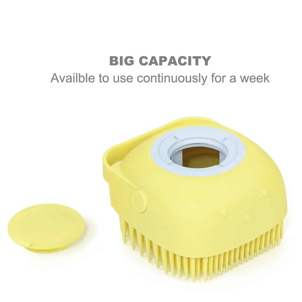 Silicone Bath Brush – Built-in Shampoo Dispenser