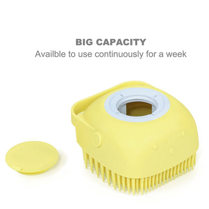 Silicone Bath Brush – Built-in Shampoo Dispenser