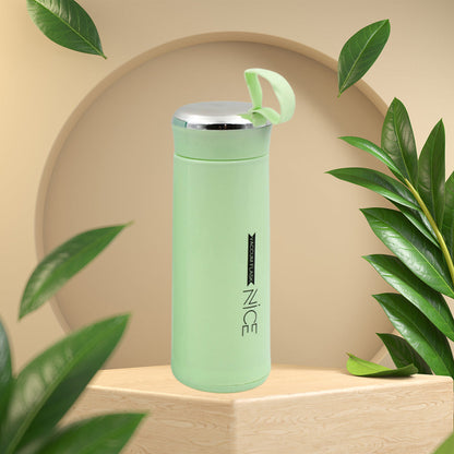 light green glass and plastic water bottle(400ml)