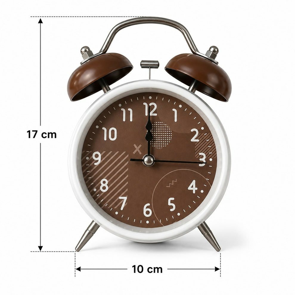 Twin Bell Analog Alarm Clock