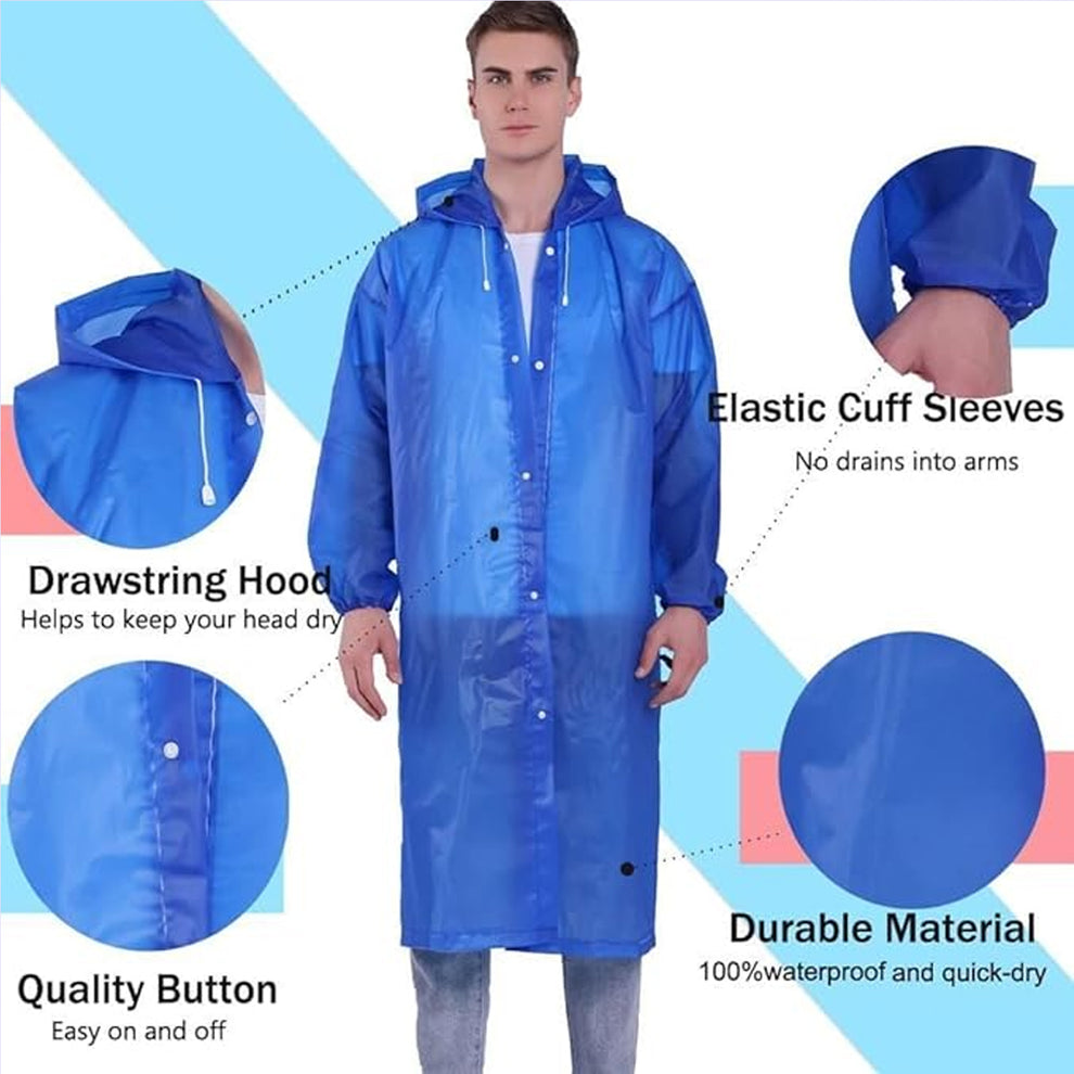 Portable EVA Raincoat for Adults