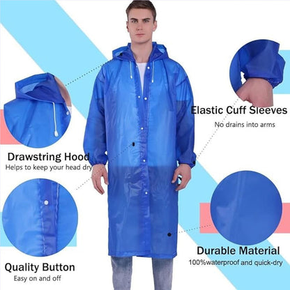 Portable EVA Raincoat for Adults